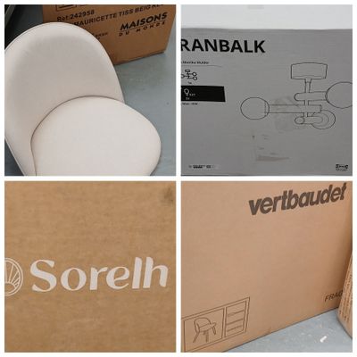 quatre photos différentes d'une boîte contenant des toilettes et un siège de toilettes