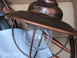 a lamp that is sitting inside of a box