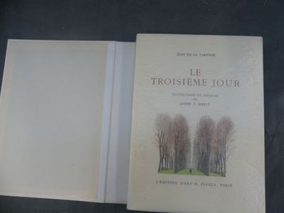 a book with a picture of trees on it
