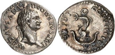 a silver coin with an image of a man on it