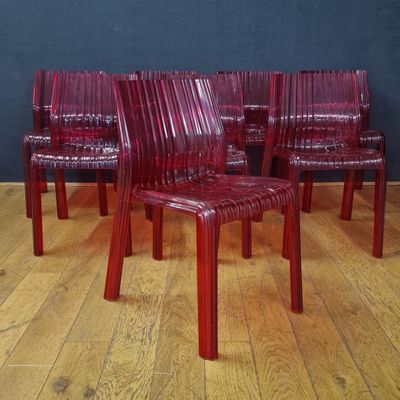 Editeur KARTELL - Design Patricia URQUIOLA Suite de 8 CHAISE…