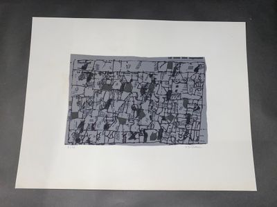 a black and white photo of a piece of paper with a drawing on it