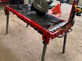 a machine that is sitting on a table in a garage
