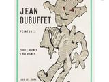 jean dubbuffet print poster for the exhibition of jean dubbuffet ' s paintings
