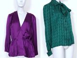 deux mannequins vêtus de vêtements de couleurs différentes sur un mannequin