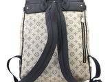 louis vu vu backpack in monograme canvas and leather