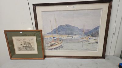 Salomon Alfred BOISECQ (1901-2005) - Port de Méditerranée.