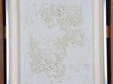 a picture of a picture of a map on a easel