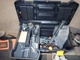 a tool case with tools in it sitting on a pallet
