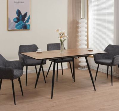 Table de repas extensible style scandinave SCANDI , dimensio…