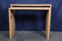 2 Tables gigognes en bois naturel (photo 2)