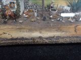 a picture of a picture of a farm scene in a glass case
