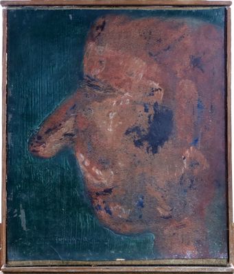 Paul CHAMPEAUX (né en 1904), Portrait de profil d'un homme, … - Photo 1