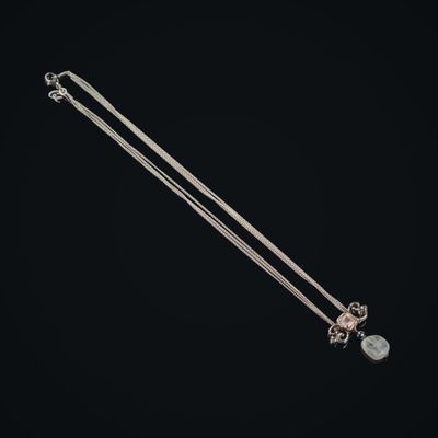 CHRISTIAN LACROIX. Collier en argent 925°°° composé d'un pen…