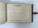 an open book that has a bunch of numbers on it