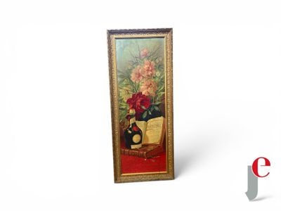a picture of a picture of a vase of flowers