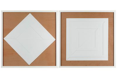SWIMBERGHE GILBERT (1927 - 2015) paire d'œuvres en relief as…