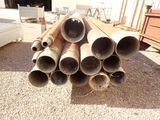 a pile of pipes that are stacked on top of each other
