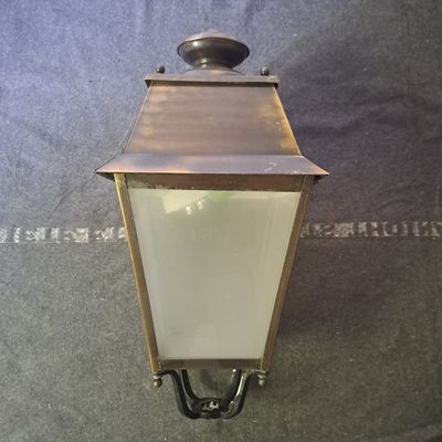 a light that is hanging on the wall