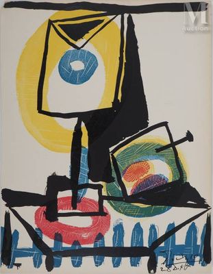 an image of a picture of a painting of a television and a chair