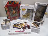 many harry potter toys on display on the table