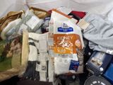 a basket full of items that are sitting on a table