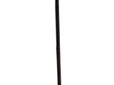 a black umbrella pole with a black umbrella on top of it