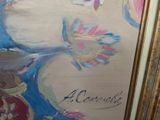a picture of a painting on the wall of a room