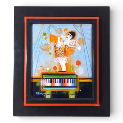 Frédéric MENGUY (1927-2007) Debout sur le piano - Photo 1