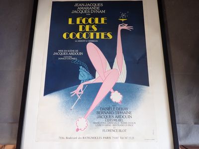 Affiche de la pièce de théâtre "L'école des cocottes" (1976)…