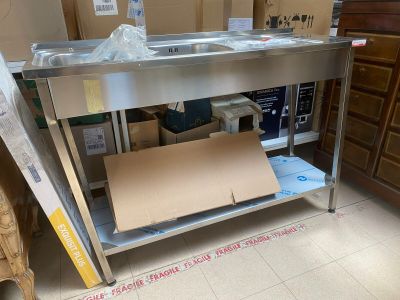 A L'ETUDE - LITIGE TRANSPORT - Un évier double bac inox avec robinette - Photo 1