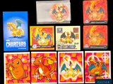 a lot of cards that are on a table