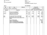 a black and white image of an invoice form