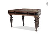 an image of a wooden table with a drawer on top of it