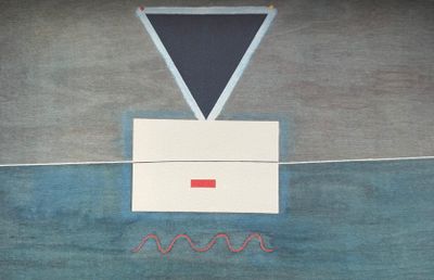 une photo d'une œuvre d'art sur laquelle figure une ligne rouge