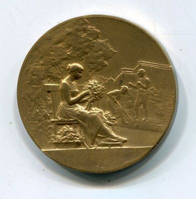 TROISIÈME RÉPUBLIQUE Médaille, Direction des haras, Concours central hippique de Paris fme