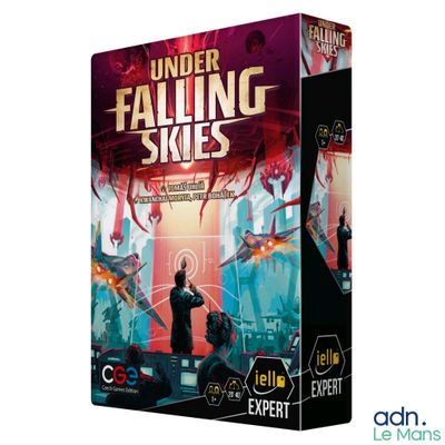 the box for the board game under falling skies