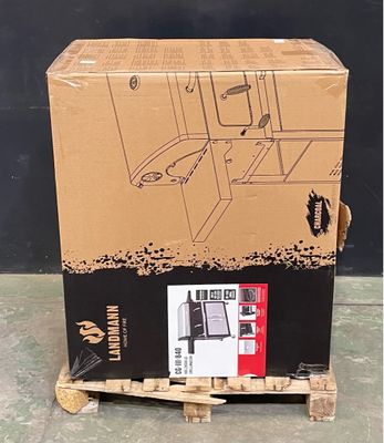 un carton posé sur une palette