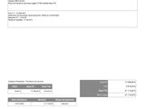 a sample invoice with a picture of the company ' s logo on it