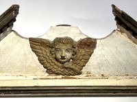 Dessus de porte de boiserie figurant une tête d'angelot et f… (photo 2)