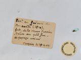 a piece of paper with writing on it sitting on a table