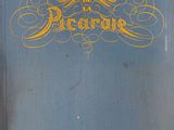 la couverture d'un livre bleu orné d'une inscription dorée