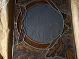 a picture of a stained glass window in a box