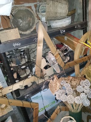 a pile of assorted items on a table