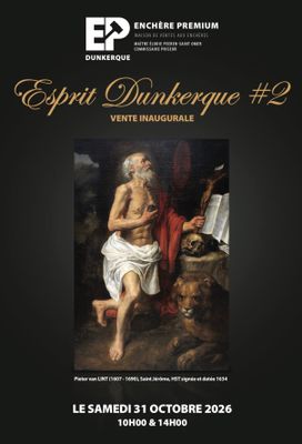l'affiche de l'exposition consacrée à la vie de saint Dunkerque