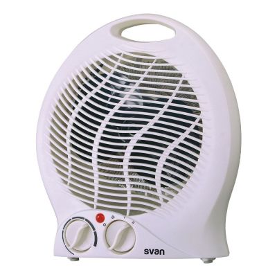 une image représentant un radiateur soufflant blanc sur fond blanc