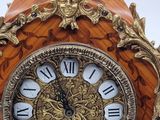 a clock that is sitting on top of a table