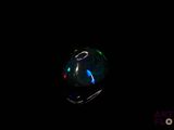 an oplite in the dark with a black background