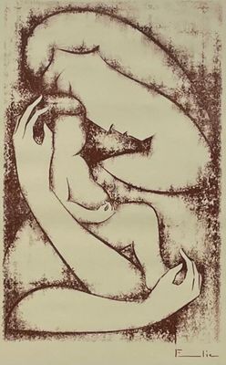 Fernand ELIE (1906-1992) La maternité
