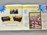 an open book with pictures of people on it